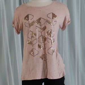 Sequin Embellished T-shirt